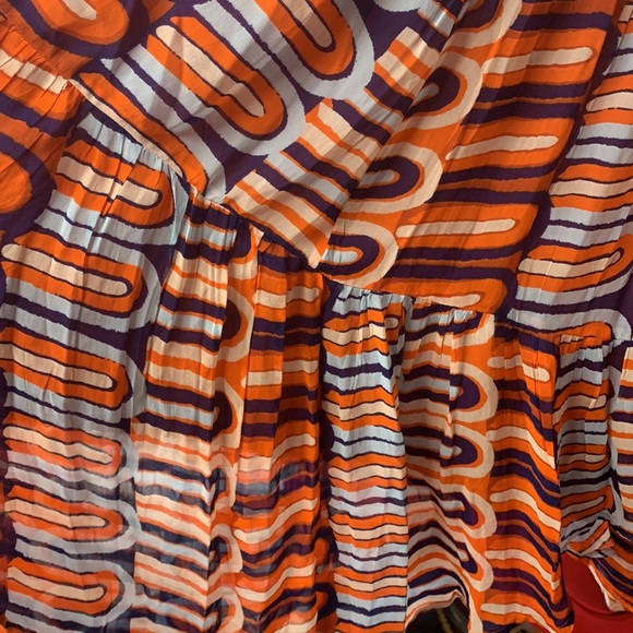 Anthropologie flowy abstract skirt xl new with tags - Picture 4 of 6